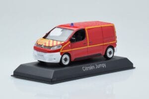 Citroen Jumpy Van Sapeurs Pompiers レッド Norev 1:43 155822 メタル - 画像 2/4