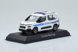 Citroen Berlingo Police Municipale v1 ホワイトブルー Norev 1:43 155767 メタル - 画像 2/4