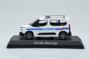 Citroen Berlingo Police Municipale v1 ホワイトブルー Norev 1:43 155767 メタル