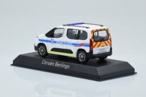 Citroen Berlingo Police Municipale v2 ホワイトブルー Norev 1:43 155768 メタル - 画像 3/4