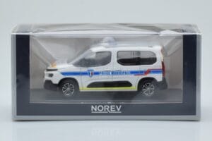 Citroen Berlingo Police Municipale v2 ホワイトブルー Norev 1:43 155768 メタル - 画像 4/4