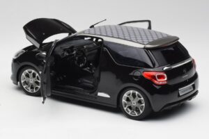 Citroen DS3 Cabrio Perla Nera ブラック Norev 1:18 AMC019115 メタル - 画像 5/8