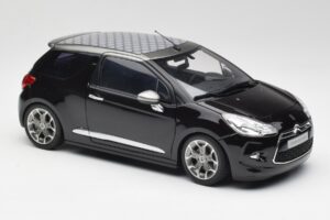 Citroen DS3 Cabrio Perla Nera ブラック Norev 1:18 AMC019115 メタル - 画像 6/8