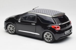 Citroen DS3 Cabrio Perla Nera ブラック Norev 1:18 AMC019115 メタル - 画像 7/8
