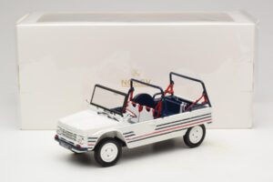 Citroen Mehari ブルー ホワイト レッド Norev 1:18 181805 メタル - 画像 7/7