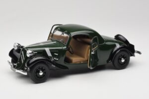 Citroen Traction Avant 11 クーペ グリーン Solido 1:18 8179 メタル - 画像 2/8