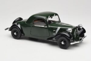 Citroen Traction Avant 11 クーペ グリーン Solido 1:18 8179 メタル - 画像 6/8
