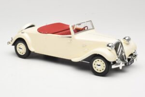 Citroen Traction Avant 11B カブリオレ クリーム Norev 1:18 181440 メタル - 画像 4/6