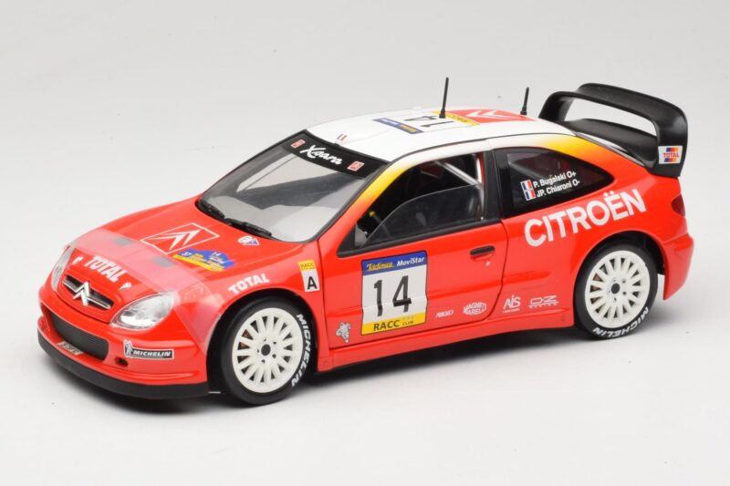 Citroen Xsara T4 WRC #14 P. Bugalski / J-P. Chiaroni WRC 2001 Solido 1:18 9021 メタル