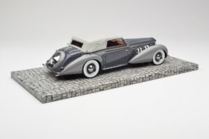 Delage D8 120 カブリオレ グレー & ダークグレー Minichamps 1:18 107115134 メタル - 画像 2/6
