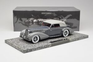 Delage D8 120 カブリオレ グレー & ダークグレー Minichamps 1:18 107115134 メタル - 画像 6/6