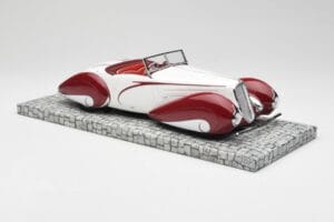 Delahaye Type 135 M カブリオレ ホワイト レッド Minichamps 1:18 107116161 レジン - 画像 4/6