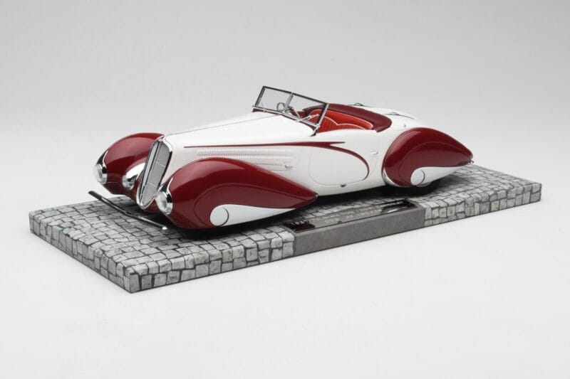 Delahaye Type 135 M カブリオレ ホワイト レッド Minichamps 1:18 107116161 レジン