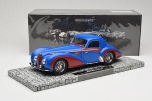 Delahaye Type 145 V12 クーペ ブルー レッド Minichamps 1:18 107116121 レジン - 画像 6/6