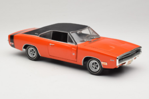 Dodge Charger R/T オレンジ & ブラック American Muscle 1:18 39314 メタル - 画像 6/8