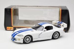 Dodge Viper GTS-R GT2 ホワイト 1997 Maisto 1:18 50316 メタル - 画像 8/8