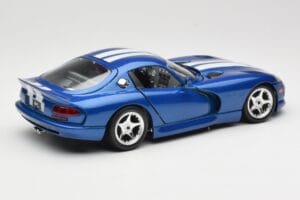 Dodge Viper GTS SR II ブルー ホワイトストライプ Bburago 1:18 3330 メタル - 画像 3/8