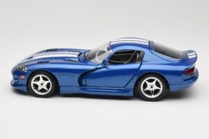 Dodge Viper GTS SR II ブルー ホワイトストライプ Bburago 1:18 3330 メタル - 画像 4/8