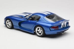 Dodge Viper GTS SR II ブルー ホワイトストライプ Bburago 1:18 3330 メタル - 画像 7/8
