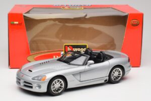 Dodge Viper SRT-10 ブライトシルバー Bburago 1:18 34908 メタル - 画像 8/8