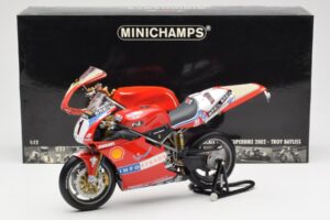 Ducati 998R WSB #1 T. Bayliss Ducati Infostrada 2002 Minichamps 1:12 122021201 メタル - 画像 6/6