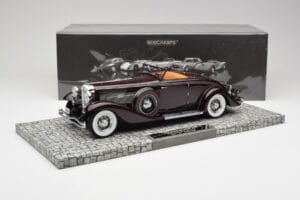 Duesenberg SJN コンバーチブル クーペ バーガンディ Minichamps 1:18 107150331 メタル - 画像 2/6