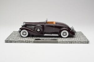 Duesenberg SJN コンバーチブル クーペ バーガンディ Minichamps 1:18 107150331 メタル - 画像 3/6