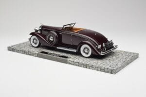 Duesenberg SJN コンバーチブル クーペ バーガンディ Minichamps 1:18 107150331 メタル - 画像 4/6