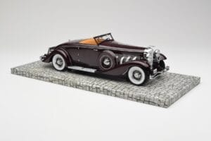 Duesenberg SJN コンバーチブル クーペ バーガンディ Minichamps 1:18 107150331 メタル - 画像 6/6