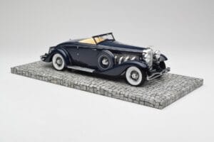 Duesenberg SJN Convertible Coupe Midnight Blue Minichamps 1:18 107150332 メタル - 画像 4/6