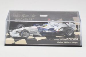 BMW Sauber F1.06 #10 N. Heidfeld Hungarian GP 3rd Place 2006 Minichamps 1:43 400060116 メタル - 画像 5/5