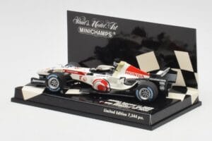 Honda RA106 #12 J. Button Hungarian GP Winner F1 2006 Minichamps 1:43 400060112 メタル - 画像 3/5