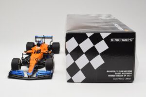 McLaren MCL35M #3 D. Ricciardo Italian GP Winner 2021 Minichamps 1:18 530213303 レジン - 画像 6/7