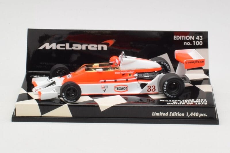 McLaren Ford M26 B. Giacomelli British GP 1978 Minichamps 1:43 530784333 メタル