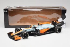 McLaren MCL35M #4 L. Norris Monaco GP 2021 Minichamps 1:18 530212404 メタル - 画像 6/7