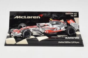 McLaren Mercedes MP4-23 #23 H. Kovalainen Showcar 2008 Minichamps 1:43 530084393 メタル