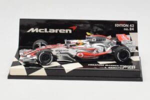 McLaren Mercedes MP4-22 #2 L. Hamilton Race Car 2007 Minichamps 1:43 530074302 メタル