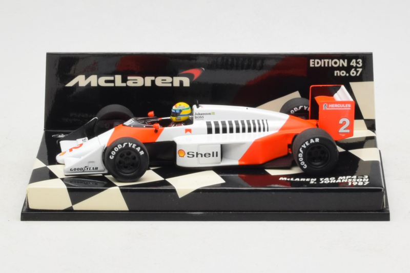 McLaren MP4/3 TAG #12 S. Johansson F1 1987 Minichamps 1:43 530874302 メタル