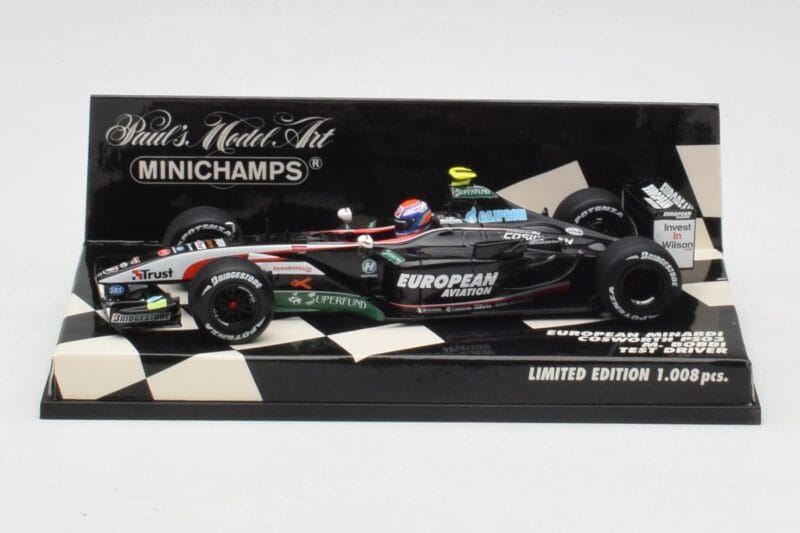 Minardi Cosworth PS03 M. Bobbi Test Car 2003 Minichamps 1:43 400030039 メタル