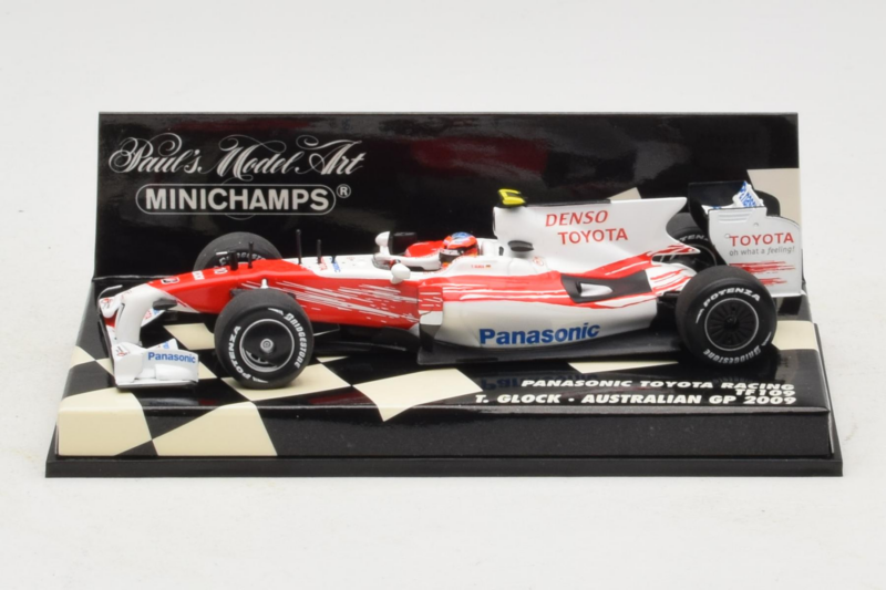 Toyota TF109 #10 T. Glock Panasonic Toyota Racing Australian GP 2009 Minichamps 1:43 400090010 メタル