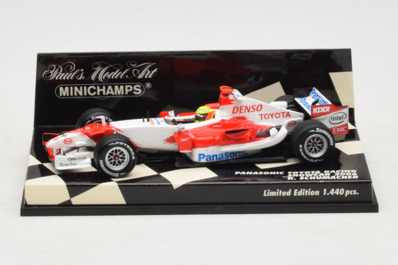 Toyota TF106 Panasonic #11 R. Schumacher Panasonic Toyota Racing Showcar 2006 Minichamps 1:43 400060077 メタル