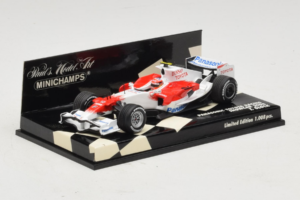 Toyota T. Glock Panasonic Toyota Racing Showcar F1 2008 Minichamps 1:43 400080082 メタル - 画像 2/5