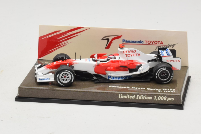 Toyota TF108 Panasonic #12 J. Trulli F1 2008 Minichamps 1:43 AM611513 メタル