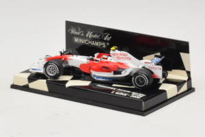 Toyota TF108 #11 T. Glock Panasonic Toyota Racing F1 2008 Minichamps 1:43 400080012 メタル - 画像 3/5