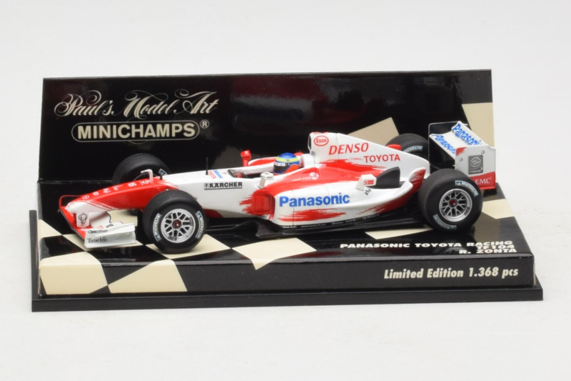 Toyota TF104 Panasonic #16 R. Zonta Panasonic Toyota Racing 2004 Minichamps 1:43 400040116 メタル