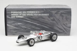 Porsche 804 #30 D. Gurney French Grand Prix 1962 AUTOart 1:18 86271 メタル - 画像 6/6