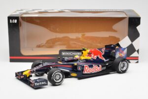 Red Bull RB6 #7 M. Webber Red Bull Racing Showcar 2010 Minichamps 1:18 150100076-R1 メタル - 画像 6/6