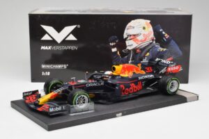 Red Bull RB16B #33 M. Verstappen Emilia Romagna GP Winner 2021 Minichamps 1:18 113210233T メタル - 画像 6/6