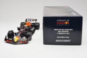 Red Bull RB18 #1 M. Verstappen Monaco GP 3rd Wet 2022 Minichamps 1:18 110220701 メタル - 画像 7/7