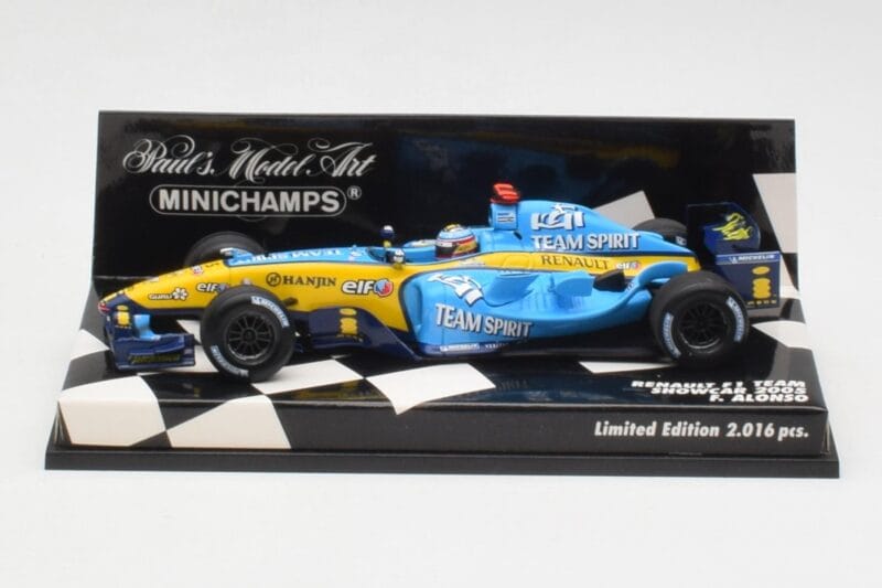 Renault R25 F. Alonso F1 World Champion Showcar 2005 Minichamps 1:43 400050075 メタル
